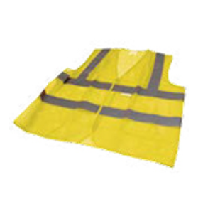 Yellow High-Visibility Net Safety Vest 100% Polyester Fabric with 5cm Reflective Tape, EN471 Class 2, Lightweight Breathable Work Vest for Industrial and Road Safety